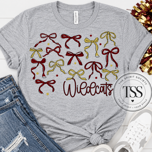 Wildcats Bow Tee