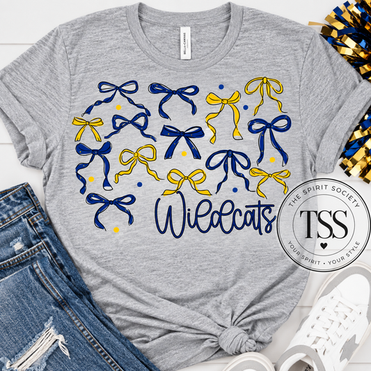 Wildcats  Bow Tee